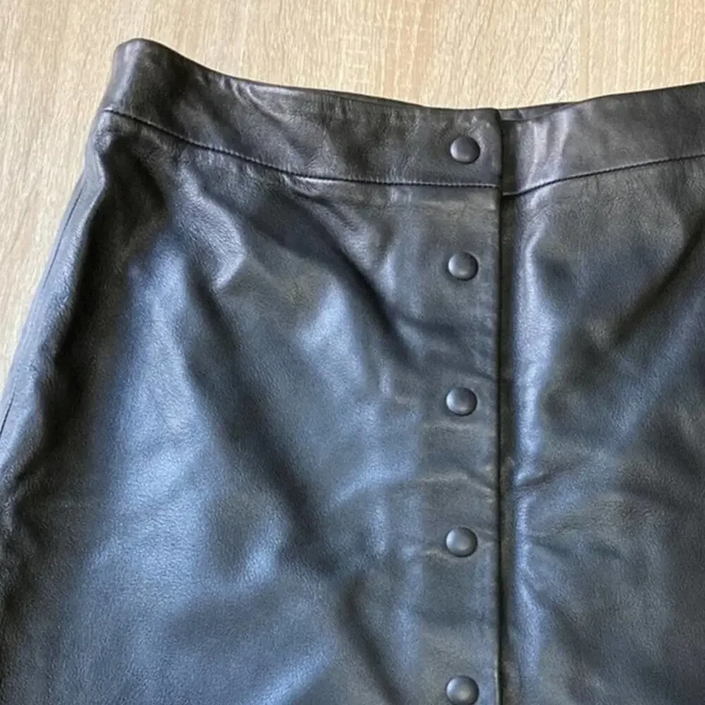 nwt All Saints Setal Leather Skirt size US 6 Black Edgy Moto Mini NEW High waist